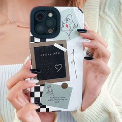 Funda para iPhone con estética artística