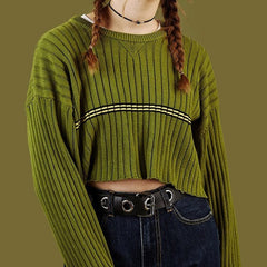 Pullover in Avocadogrün