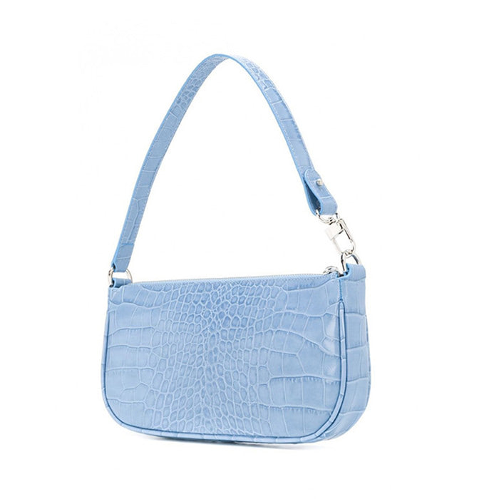 Bolso baguette azul bebé