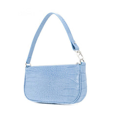 Bolso baguette azul bebé