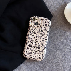 Funda para iPhone con huevo y tocino