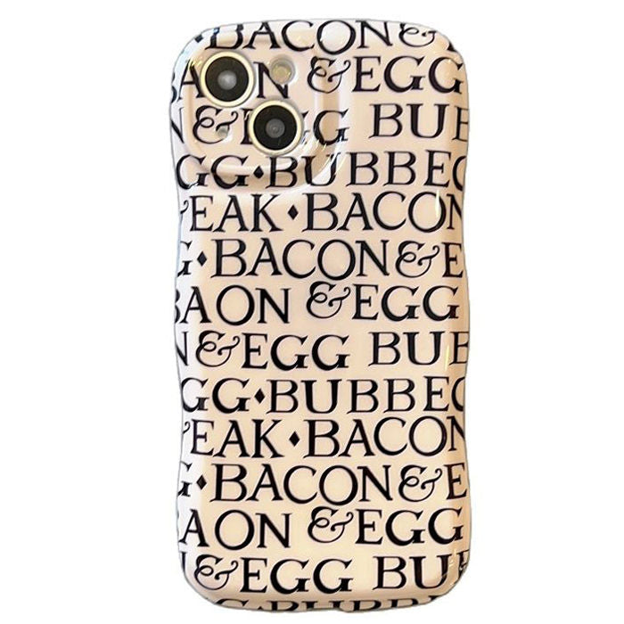 Funda para iPhone con huevo y tocino