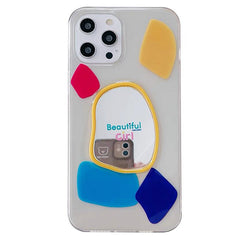 Funda para iPhone con espejo de chica hermosa