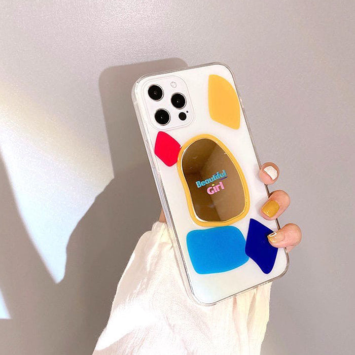 Funda para iPhone con espejo de chica hermosa