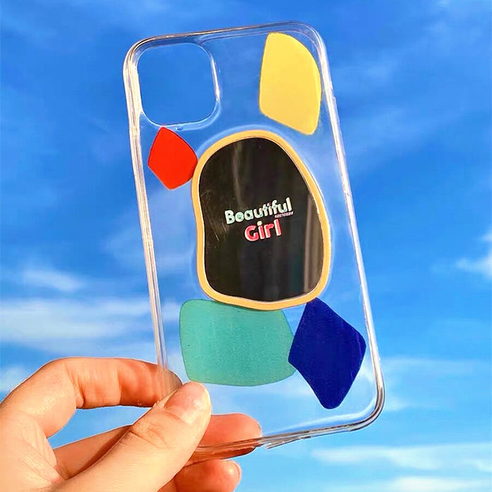 Funda para iPhone con espejo de chica hermosa