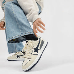 Sneakers „Shooting Star“ in Beige und Marine