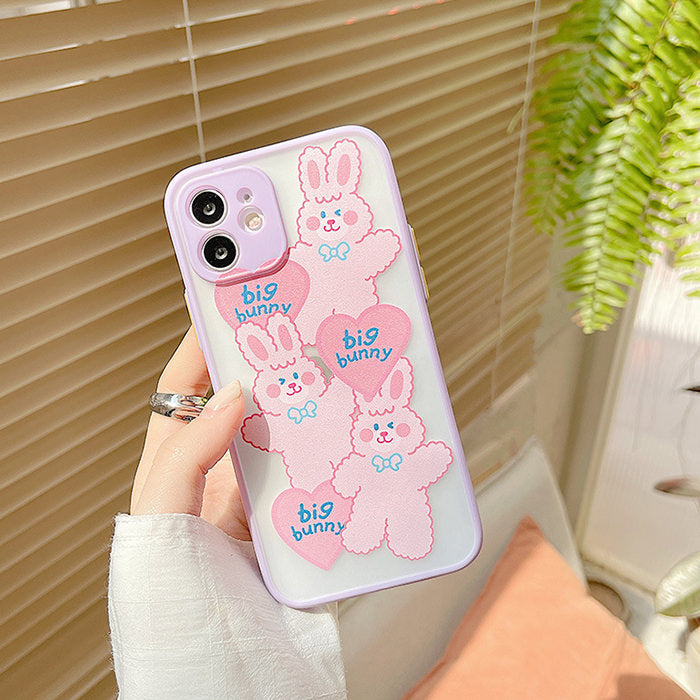 Funda para iPhone con diseño de conejito grande