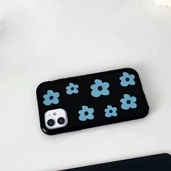 Funda para iPhone con flores azules