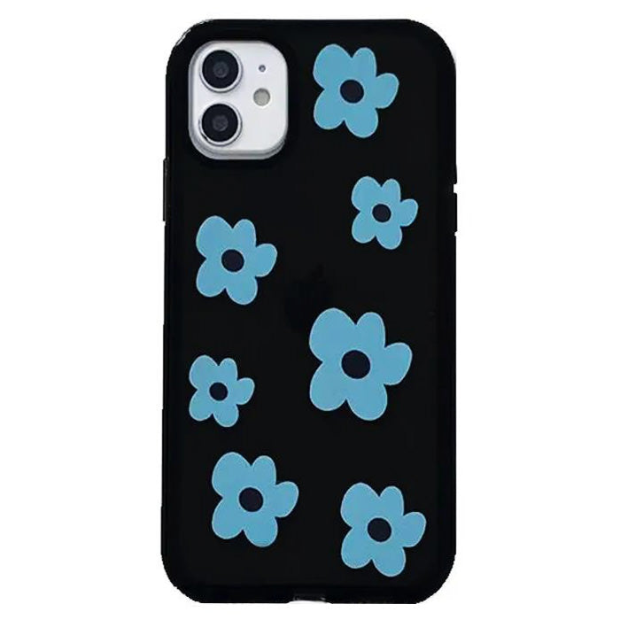 Funda para iPhone con flores azules