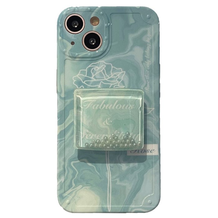 Funda para iPhone con rosa azul