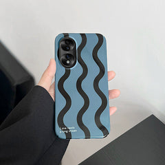 Funda para iPhone con rayas azules