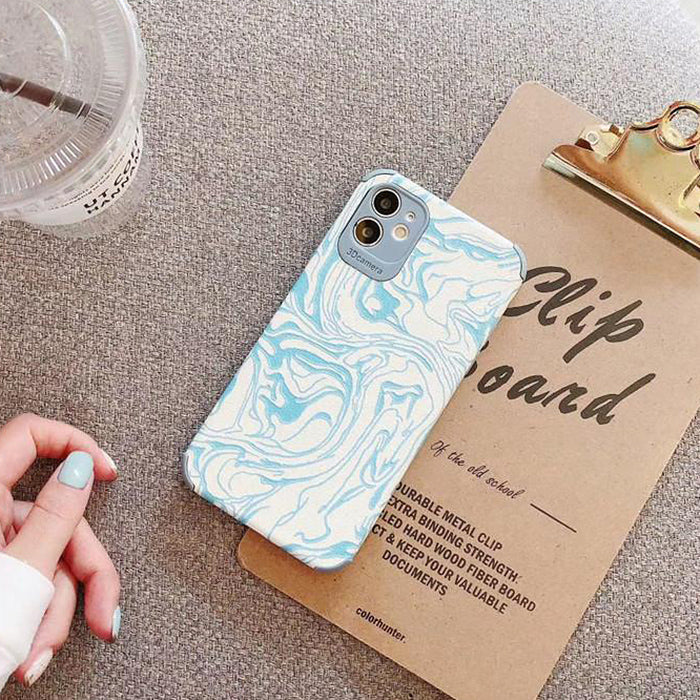 Funda para iPhone con estampado de cebra azul