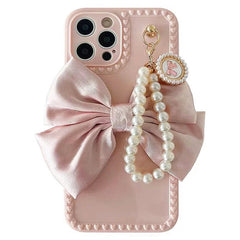 Funda para iPhone con lazo y perla