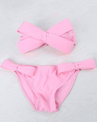 Bow Bandeau Bikini Set