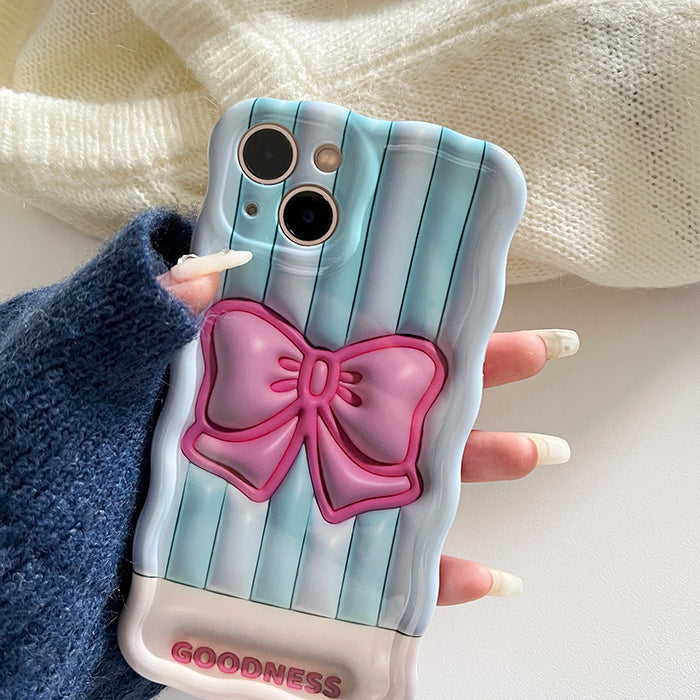 Bowknot Stripes iPhone Case