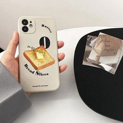 Funda para iPhone con forma de rebanada de pan