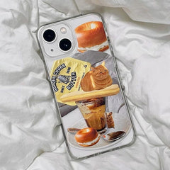 Breakfast With Cat iPhone Case