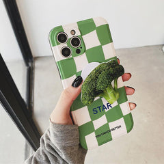 Funda para iPhone con estampado de brócoli 