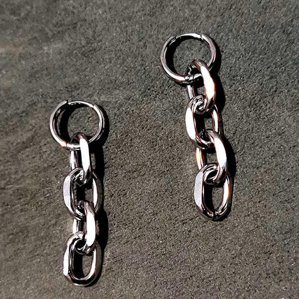 Broken Times Chain Earrings