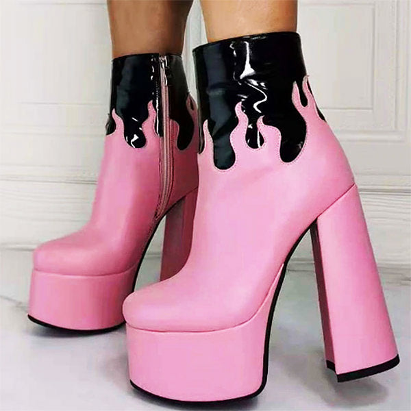 Botas rosa chicle