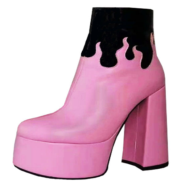 Botas rosa chicle