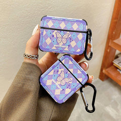 Butterfly Argyle Airpods Case