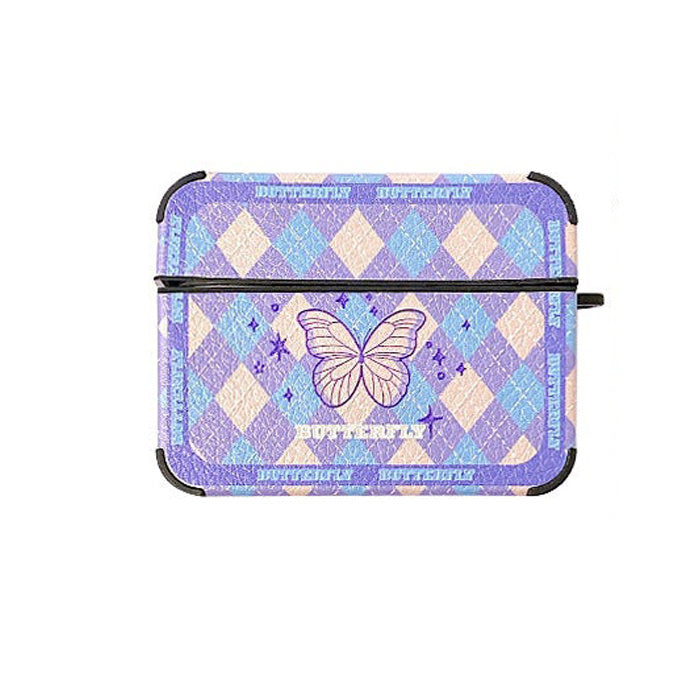 Butterfly Argyle Airpods Case