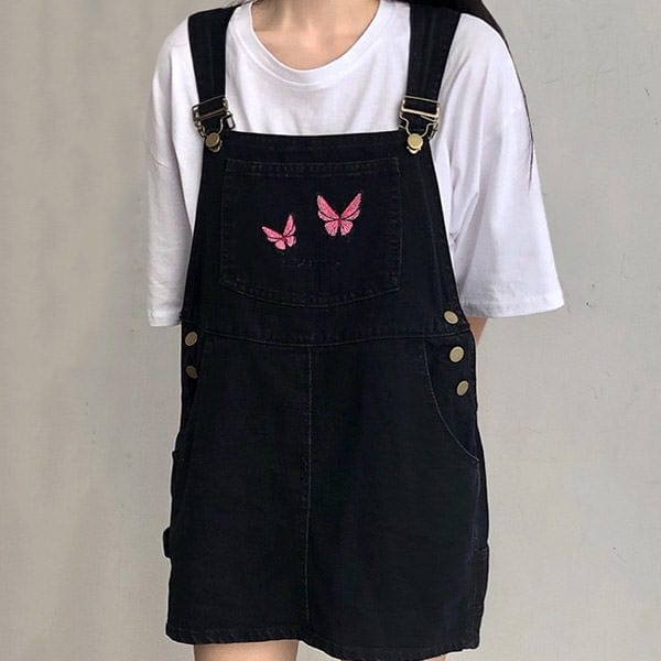 Butterfly Dungaree Dress