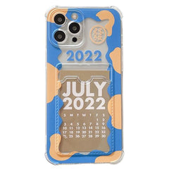 Funda para iPhone con tarjeta de calendario