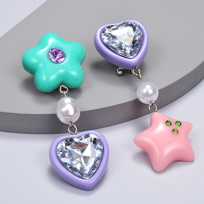 Candy Heart Drop Earrings