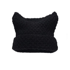 Gorro con orejas de gato