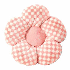 Checkered Flower Pillow