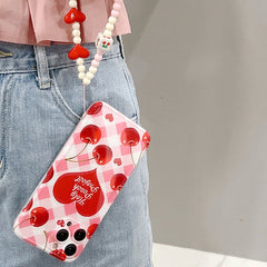 Cherry Beaded iPhone Case