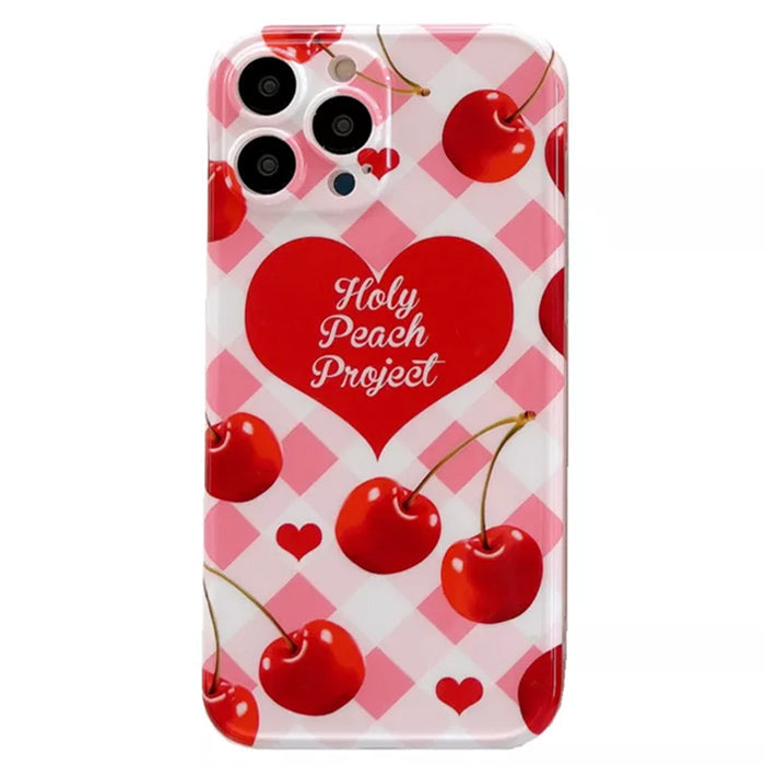 Funda para iPhone con cuentas de cereza