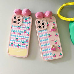 Funda para iPhone con lazo de cereza