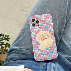 Funda para iPhone con diseño de perro cereza