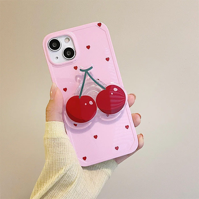 Funda para iPhone con corazón de cereza