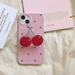 Funda para iPhone con corazón de cereza