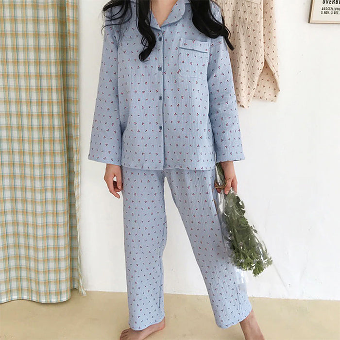 Conjunto de pijama de cereza