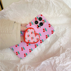 Funda para iPhone color rosa cereza 