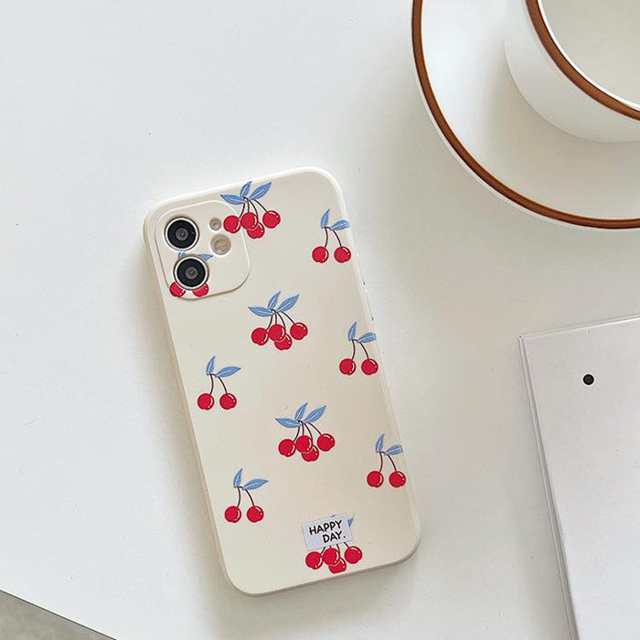 Cherry Print iPhone Case