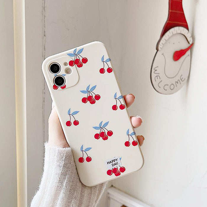 Cherry Print iPhone Case