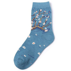 Almond Blossoms Van Gogh Socks