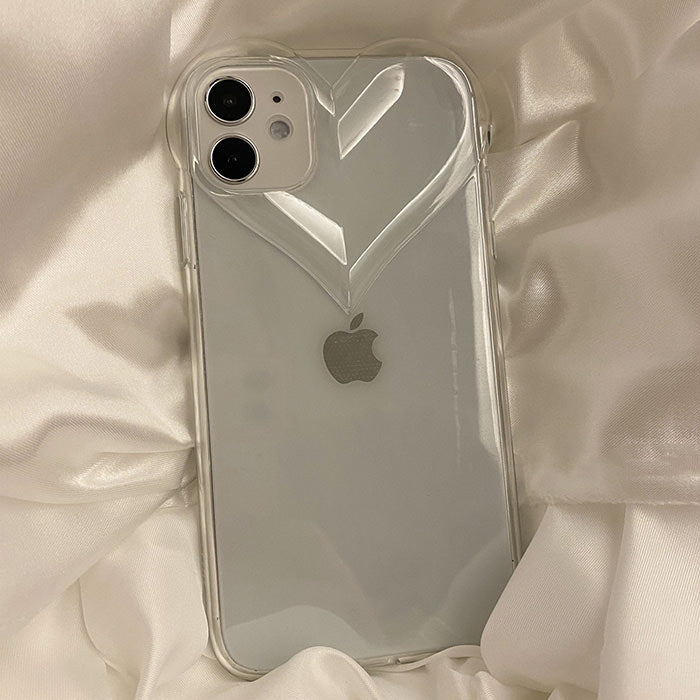 Clear Heart iPhone Case