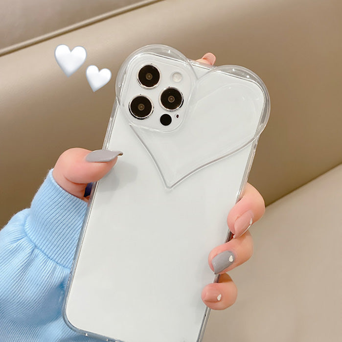 Clear Heart iPhone Case