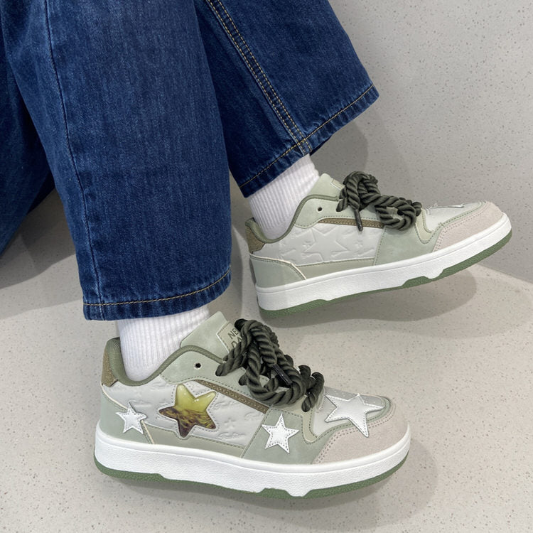 Grey Clear Star Sneakers