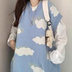 Cloudy Skies Knit Vest