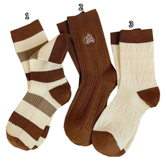 Gestreifte Coffee Shop Socken