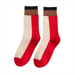 Crew-Socken mit Farbblock-Muster