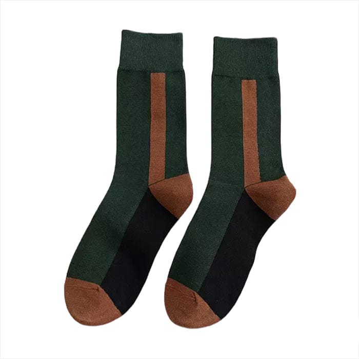 Crew-Socken mit Farbblock-Muster